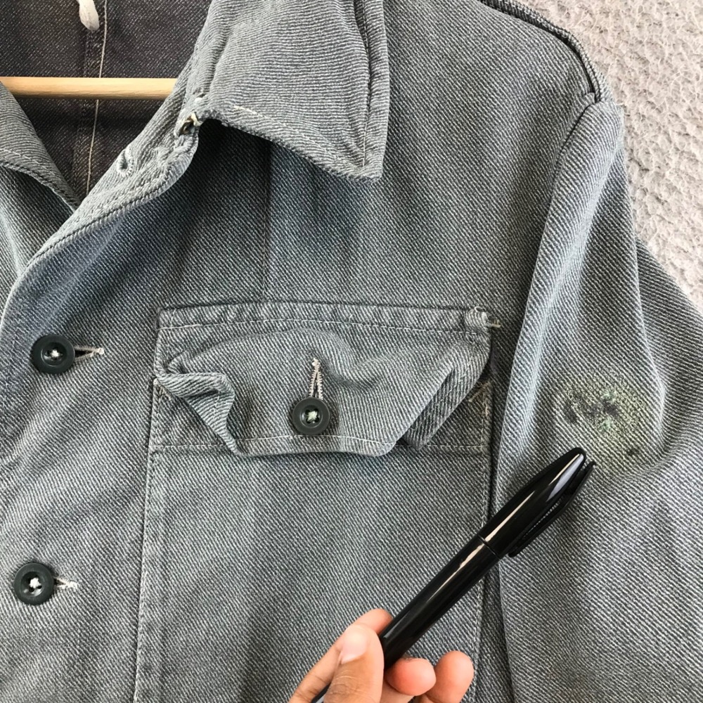 Men's Military Field Jacket - Gray - Picture 4 of 12